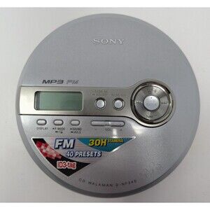 Sony D-NF340 MP3 FM CD Walkman Portable Discman For Parts Or Repair